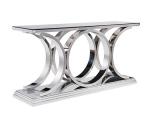 Aviator Stainless Steel Frame Art Console Table For Living Room