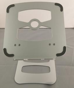 Quality Silver Anodic oxidizing Metal Laptop Stand Tablet Desk Holder 238*250*3MM wholesale