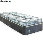 Multiscene Open Top Display Freezer Anticorrosive 220V Durable