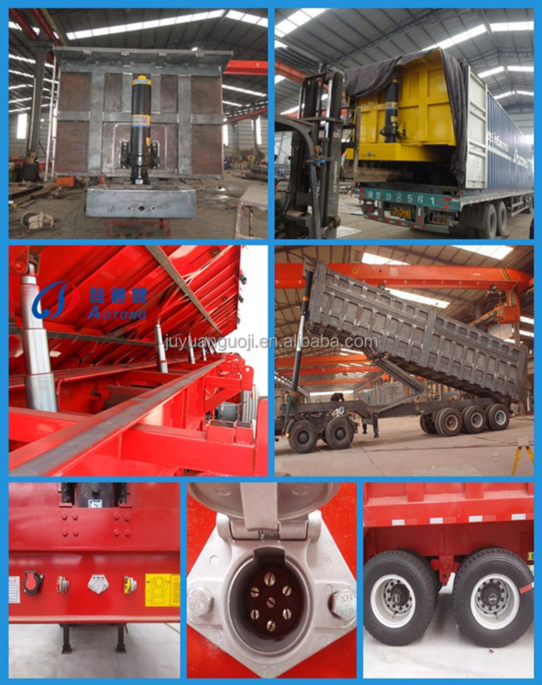 Rear Dump Clinker Tipper Semi Trailer Truck Side Dump Truck Trailer for Your Business