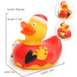 Promotional Gift Mini Christmas Rubber Duck With Santa Hat / Custom Logo 6P Free