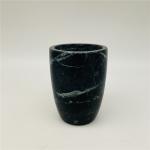 Round Shape Bathroom Countertop Accessories in Great Flowers Green Marble