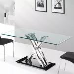 Stylish 8mm Clear Tempered Glass Table For Home Furnishing