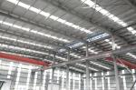 Corrugated / Sandwich Panel Steel Shed Construction With Windows Customizable