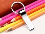ODM 32GB 64GB 128GB Silver Metal Usb Drive full Memory with keychain
