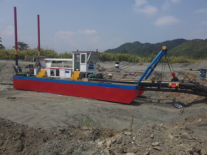 80 Cbm/H 8 Inch Samll Sand Mining Dredge With WN200 Sand Pump For River Dredging