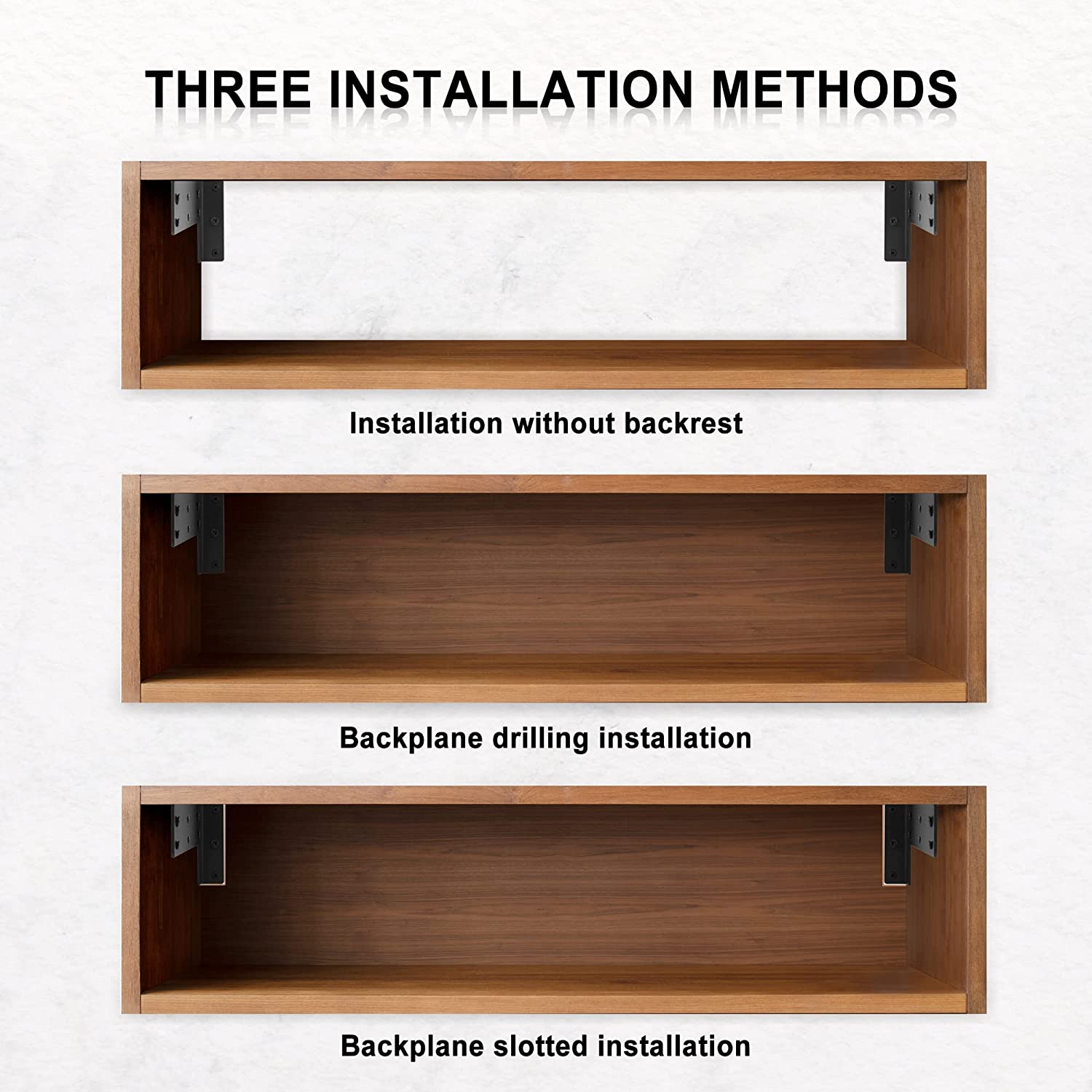 Triangle Bracket Heavy Duty TV Cabinet Hanging Shelf Brackets with Conceal Suspension