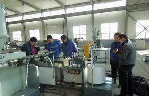 Electrical Flexible Cable Protection Plastic Extrusion Line Cable Conduit CE ISO9001