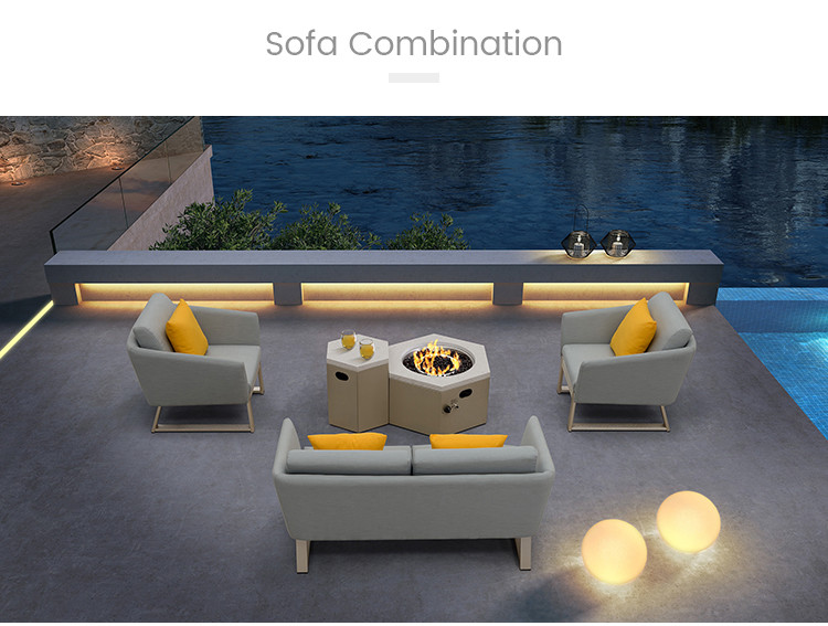50,000 BTU Adjustable Flame Outdoor Natural Gas Firepit With Lid, Lava Rocks, Ceramic Tabletop