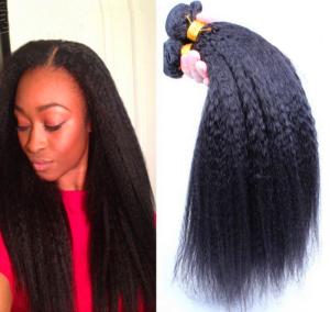 Quality Kinky Straight Malaysian Brazilian Human Hair Bundles 100% Unprocessed wholesale