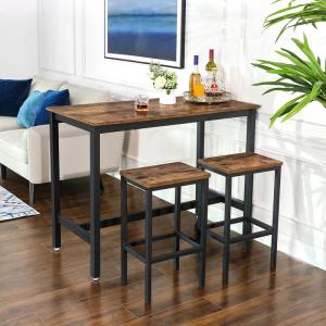 Quality Bar Stools Set, Industrial Bar Stool, Set of 2 Bar Stools, Kitchen Bar Chair, Dining Room Furniture, LBC65X wholesale