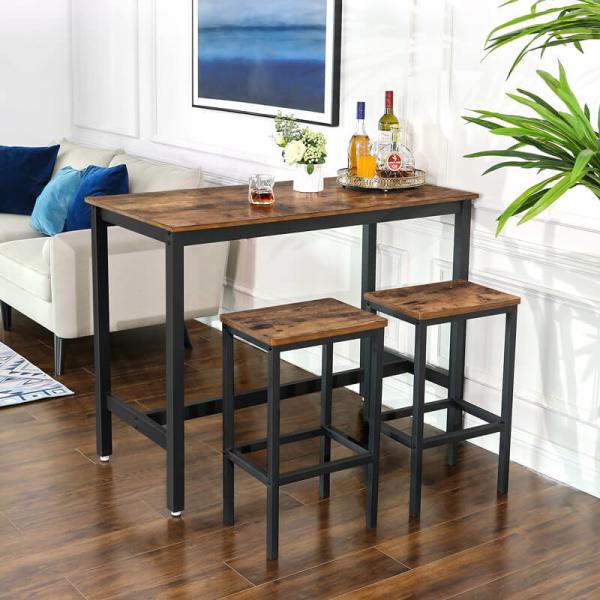 Bar Stools Set, Industrial Bar Stool, Set of 2 Bar Stools, Kitchen Bar Chair,