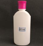White150ml PE Plastic Shampoo Bottle Flip Over Cover Medical Grade