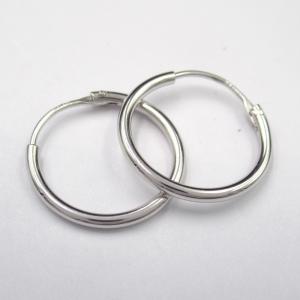 Quality Sterling Silver 925 Rhodium Plated Hoop Earring wholesale