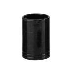 Black polyresin luxury bathroom accessories set round marble print pattern