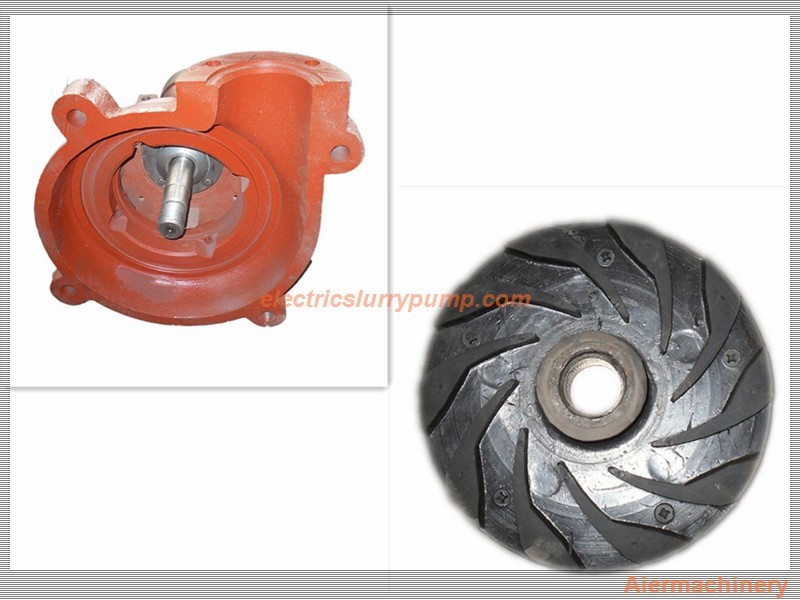 Rubber Lined Impeller Pump Parts , Pump Impeller Replacement Anti - Corrison
