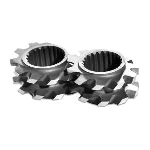 Quality 57.6mm Dia TEM48SS Kneading Block , Twin Screw Extruder Elements Custom Design wholesale