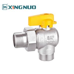 Quality Male Threaded 1/2 Inch Brass Gas Ball Valve Nickel Plated 3/4 Inch wholesale