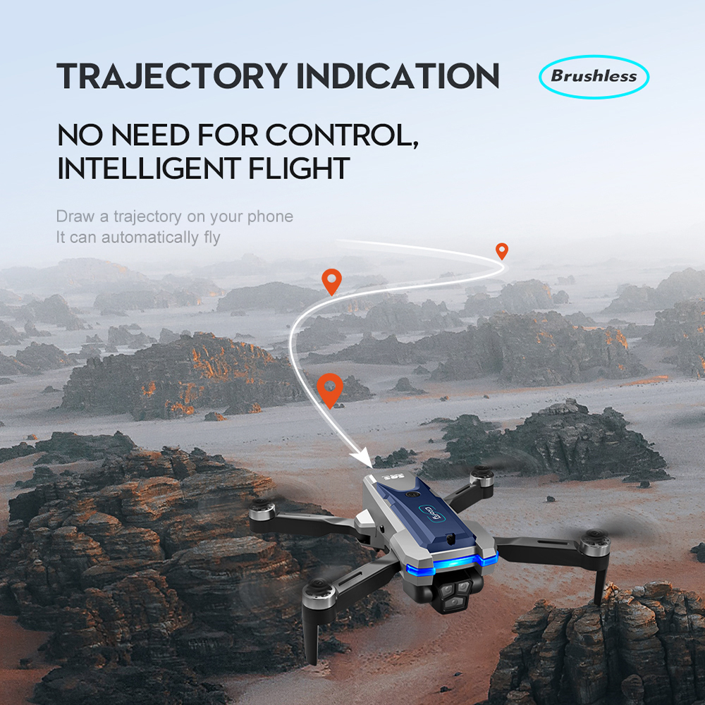 Hot S8s Drones 2.4G WiFi FPV 4K HD Camera Foldable RC Drone Quadcopter Performance Maximum Flight Time 10-20min