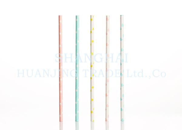 Cake Pops Smoothie Paper Straws Christmas Paper Drinking Straws Customized