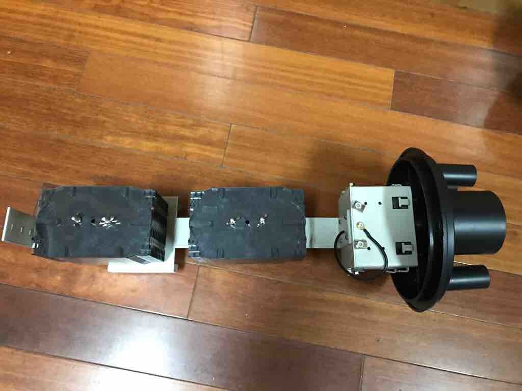 312 Core Wall Mount Fiber Optic Splice Closure DOMO Type IP68 Waterproof