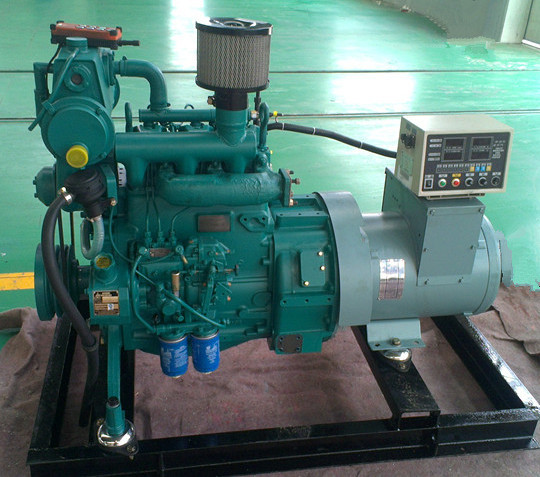 Small Boat 10kva marine diesel generator water cooled 8kw wet exhaust manifold