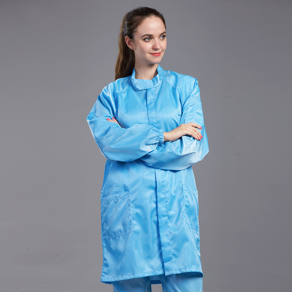 Breathable pu sole antistatic dustproof shoe esd canvas clean room lightweight safety shoes