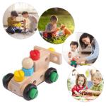 Children's Benefit Intelligence Disassembly Assembly Car Toy Solid Wood Assembly