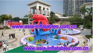 Quality Large Lobster Pool Inflatable Water Parks For Commercial Use wholesale