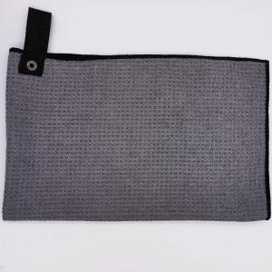 Quality Grahite Grey Square 400gsm Waffle Golf Towels wholesale
