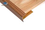 F Shaped T6 Aluminum Stair Nosing Edge Trim Wood Grain Surface Treatment Powder