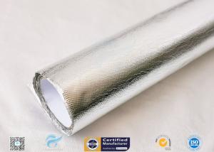 Quality 25oz Sliver Aluminium Foil Laminated Fiberglass Fabric Non Combustible wholesale