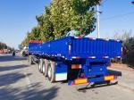 3 Triple Axle Cargo Trailer Side Wall Cargo Semi Trailer Truck 40-60 Tons