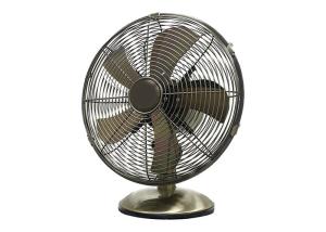 Quality 12&quot; Electric Retro Table Fan Vintage 3 Speed Oscillating Oil Rubbed Bronze wholesale