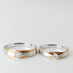 Quality Double Color Elegant Uncommon Women13 Couple Pair Rings wholesale