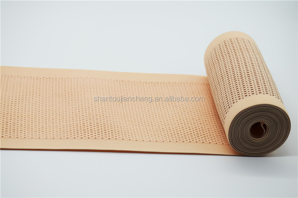 Verified factory custom medical elastic band fish silk elastic webbing tape for abdominal waist support belt