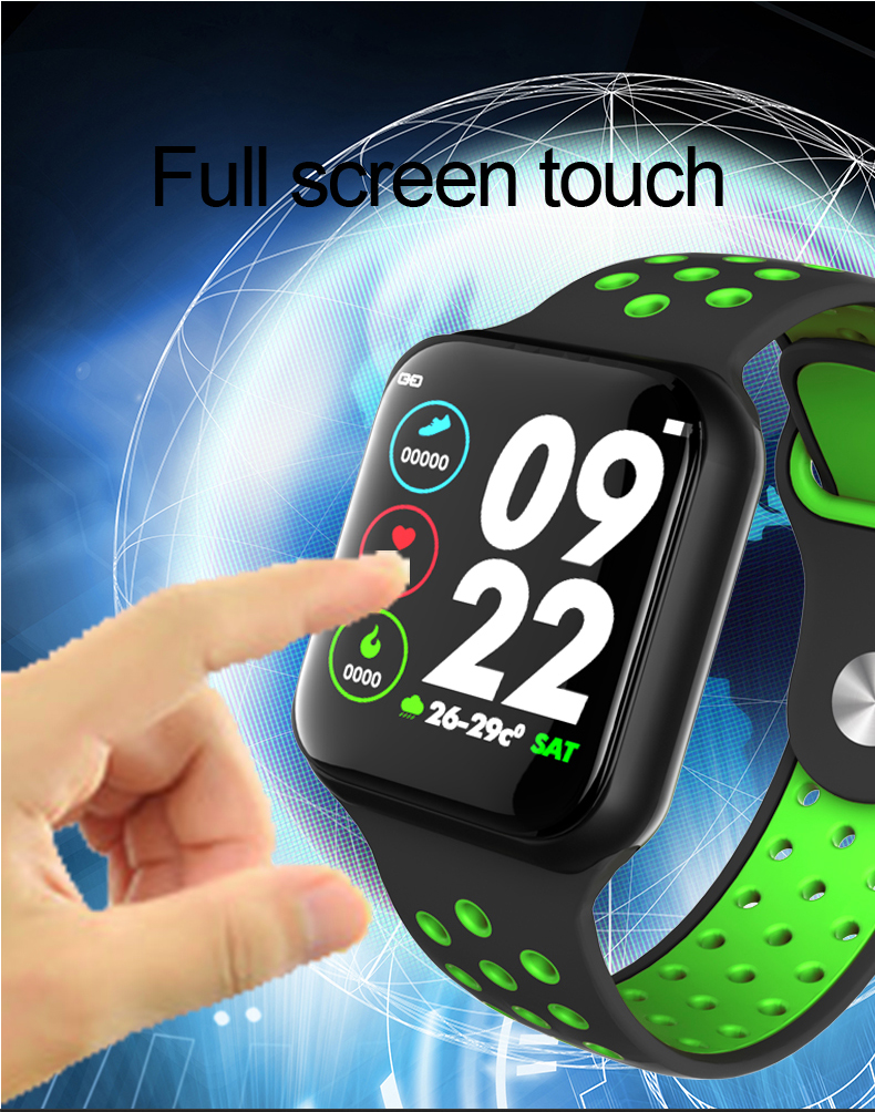 F3 Smartwatch Rubber 180mAh Heart Rate 1.3 Inches Amazfit Gts Sport Watch F3 Speech Recognition