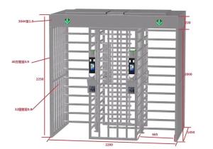 Quality Temperature Detection SUS 304 Face Recognition Turnstile wholesale