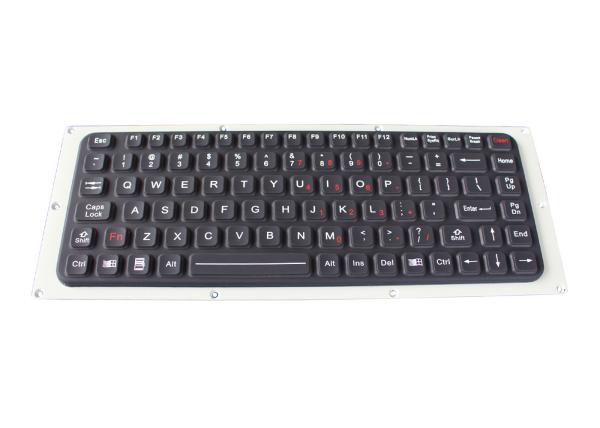 90 Keys Silicone Rubber Industrial Keyboard IP65 Waterproof Antimicrobial