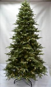 Quality 9FT Polyethylene Christmas Tree With White Downy Shawl wholesale