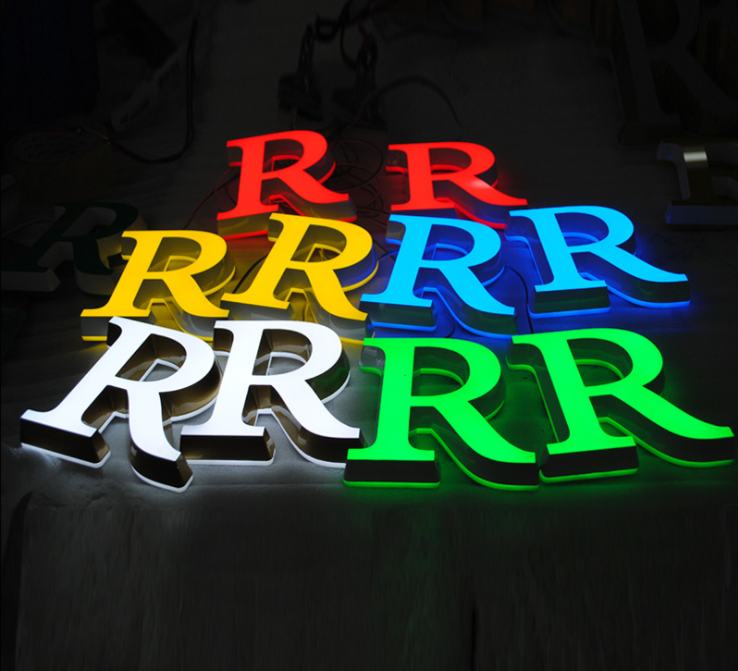Customization Mini Letter 3d Acrylic Luminous Letter Energy Saving Pvc Light Letter