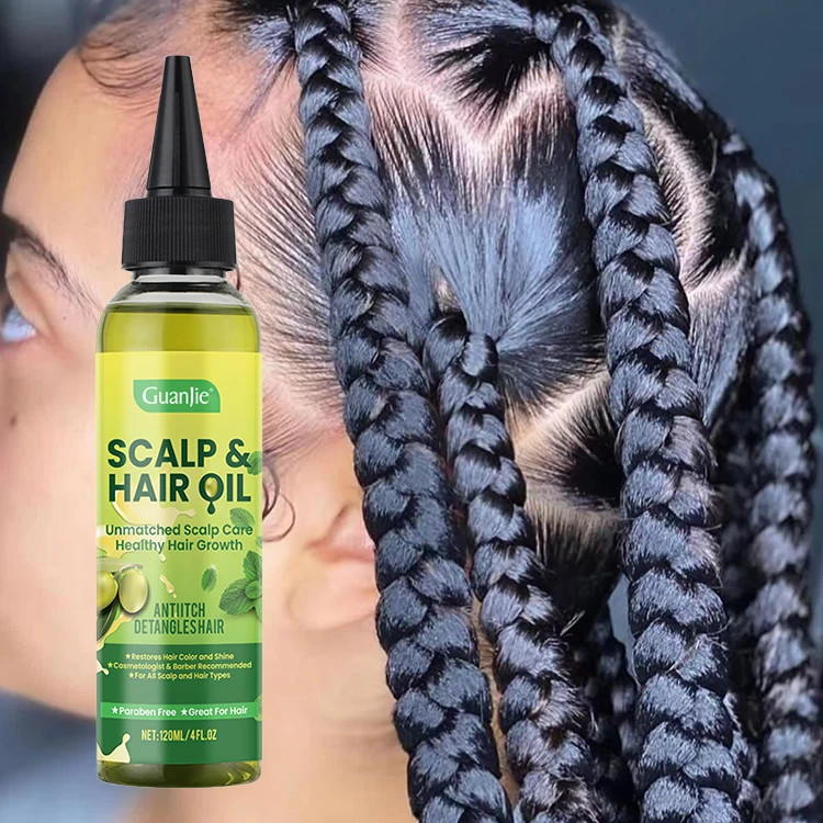 Non-Greasy Relief Tension Olive Hair Scalp Oil Message Repair Promote Growth Scalp Care Treatment Anti-itch Hair Scalp Oil