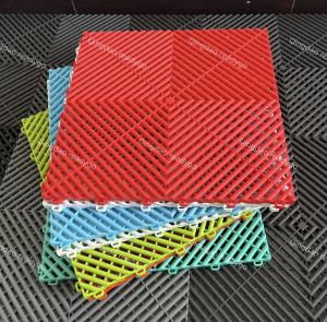 Quality Heavy Duty Polypropylene Garage Flooring Ribbed Garage Floor Tiles wholesale