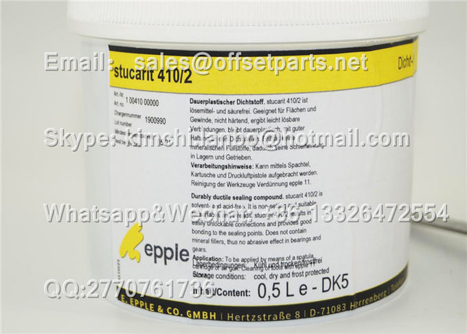 00.580.4475 Repalcement K-Gel Machine Install Sealing Gel 0.5L Bonus Scraper Offset Printing Machine Consumables