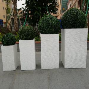 Quality Powder Coated Finishing Fiber Clay Planters For Gardening Needs wholesale