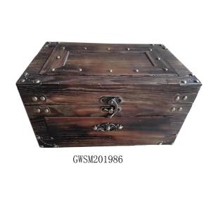 Quality SENMIN Firwood 16 Reclaimed Wood Storage Trunk wholesale