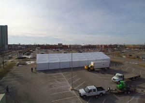 Quality Temporary Fireproof Aluminum 30m Storage Warehouse Tent wholesale