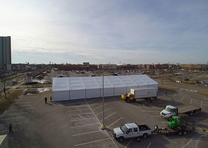 Temporary Fireproof Aluminum 30m Storage Warehouse Tent
