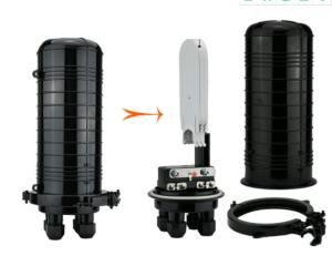 Quality FTTH Aerial Fiber Optic Junction Box wholesale