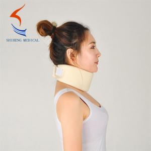 Quality White color neck support belt brace elastic foam neck supporter S-XL size wholesale